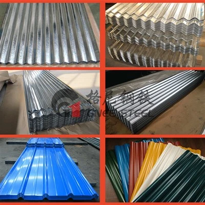 Gi Galvanizli Oluklu Çatı Kaplama Levhası Kulübe İçin